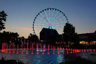 The Island fountain show