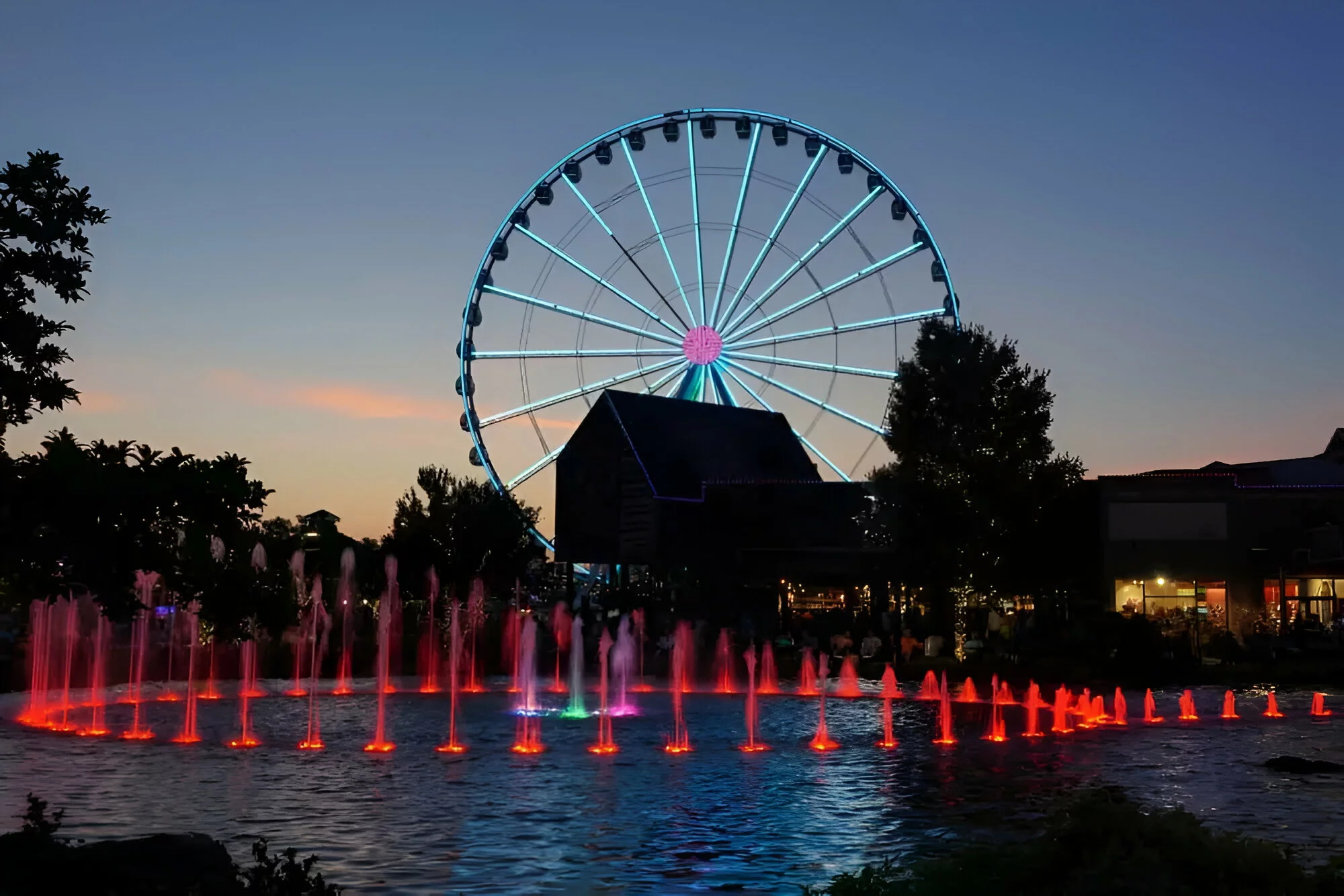 The Island fountain show
