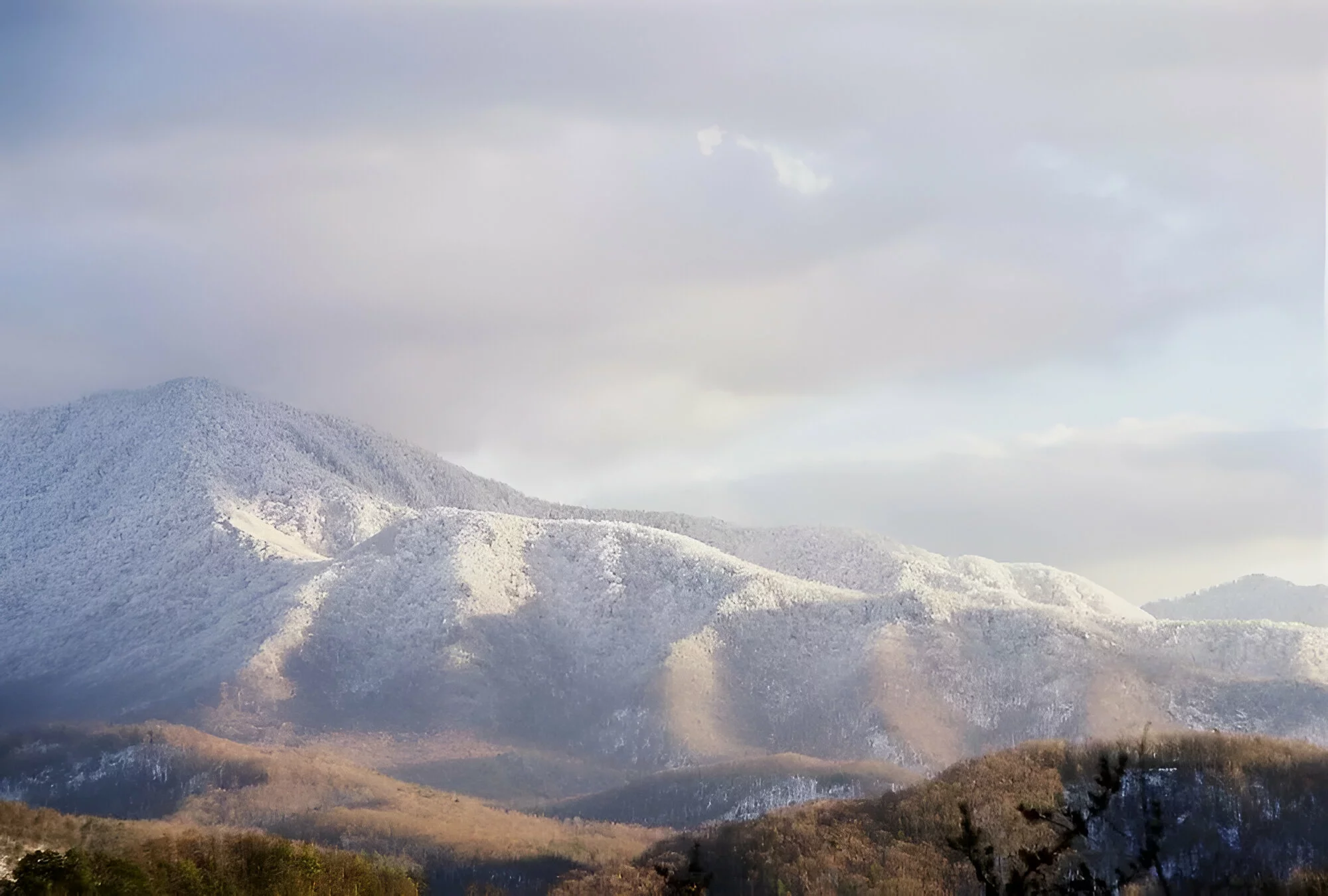 snowy mountains