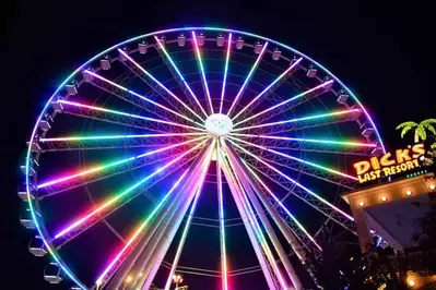 great smoky mountain wheel at the island