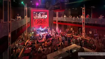 inside of ole red restaurant gatlinburg