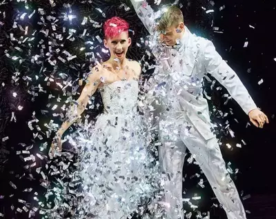 dancers in white