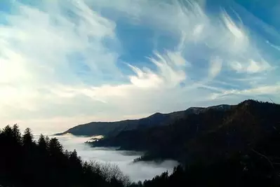 foggy mountains