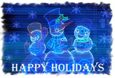 snowman lights winterfest