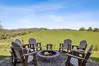 fire pit at Peaceful Pastures cabin