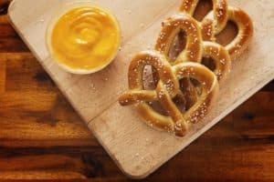 pretzel and cheese