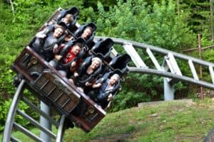 family on Dollywood roller coaster