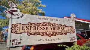 Espresso Yourself sign